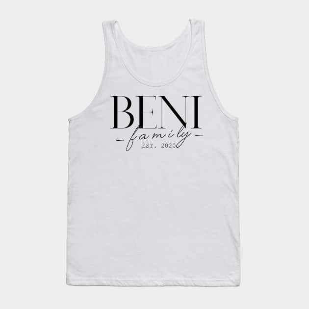 Beni Family EST. 2020, Surname, Beni Tank Top by ProvidenciaryArtist